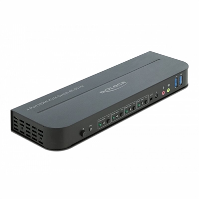 Delock Conmutador Hdmi 4x1 Kvm 4k 60 Hz Usb 3 0